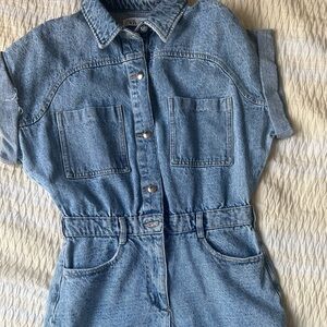 Zara denim romper